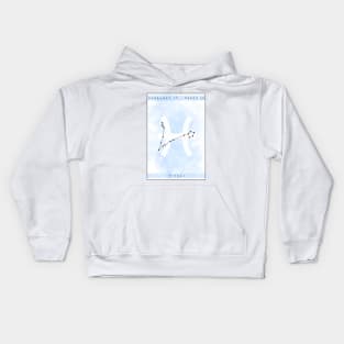 Pisces star sign design Kids Hoodie